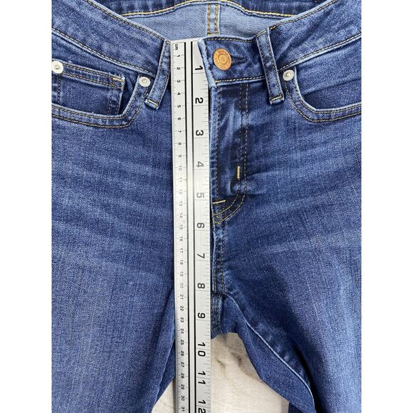 Gap 1969 Womens 0/25 Blue Denim True Skinny Curvy Cropped Ankle Jeggings Stretch - Picture 5 of 11